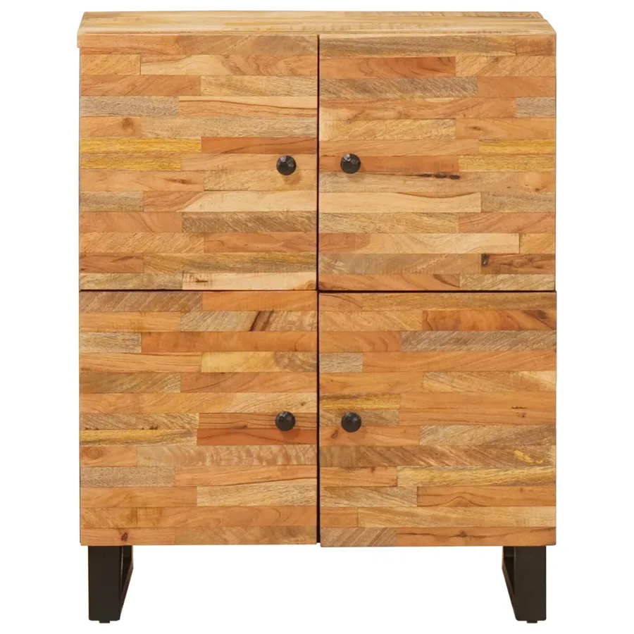 Meuble d'appoint Marron 60 x 33 x 75 cm Bois de mangue massif - 3