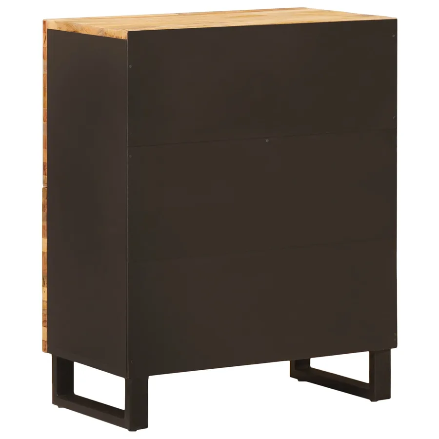 Meuble d'appoint Marron 60 x 33 x 75 cm Bois de mangue massif - 5