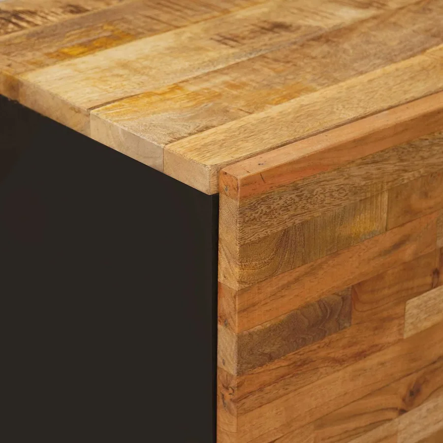 Meuble d'appoint Marron 40 x 33 x 75 cm Bois de mangue massif - 6
