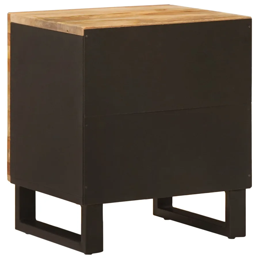 Cabinet de chevet Marron 40 x 33 x 46 cm Bois de mangue massif - 5