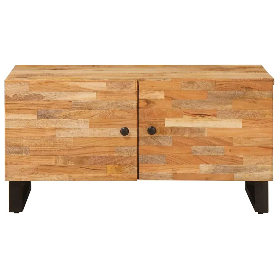 Table basse Marron 80 x 50 x 40 cm Bois de mangue massif - 3