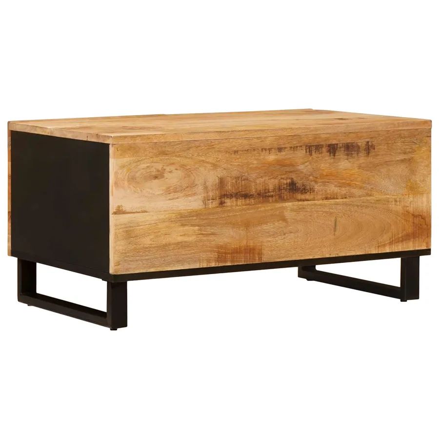 Table basse Marron 80 x 50 x 40 cm Bois de mangue massif - 5