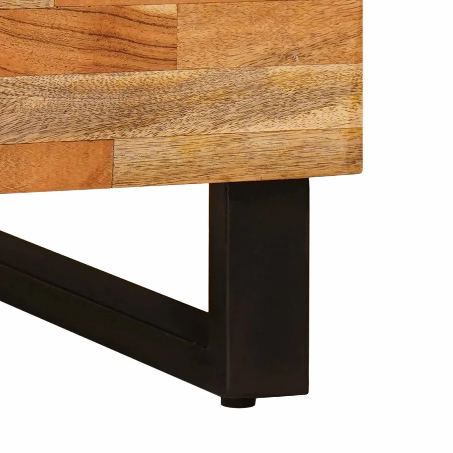Table basse Marron 80 x 50 x 40 cm Bois de mangue massif - 8