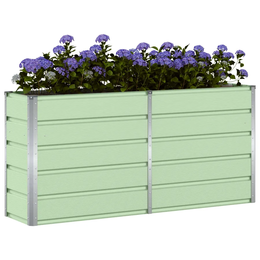 Jardinière Vert 160 x 40 x 75 cm Acier - 3