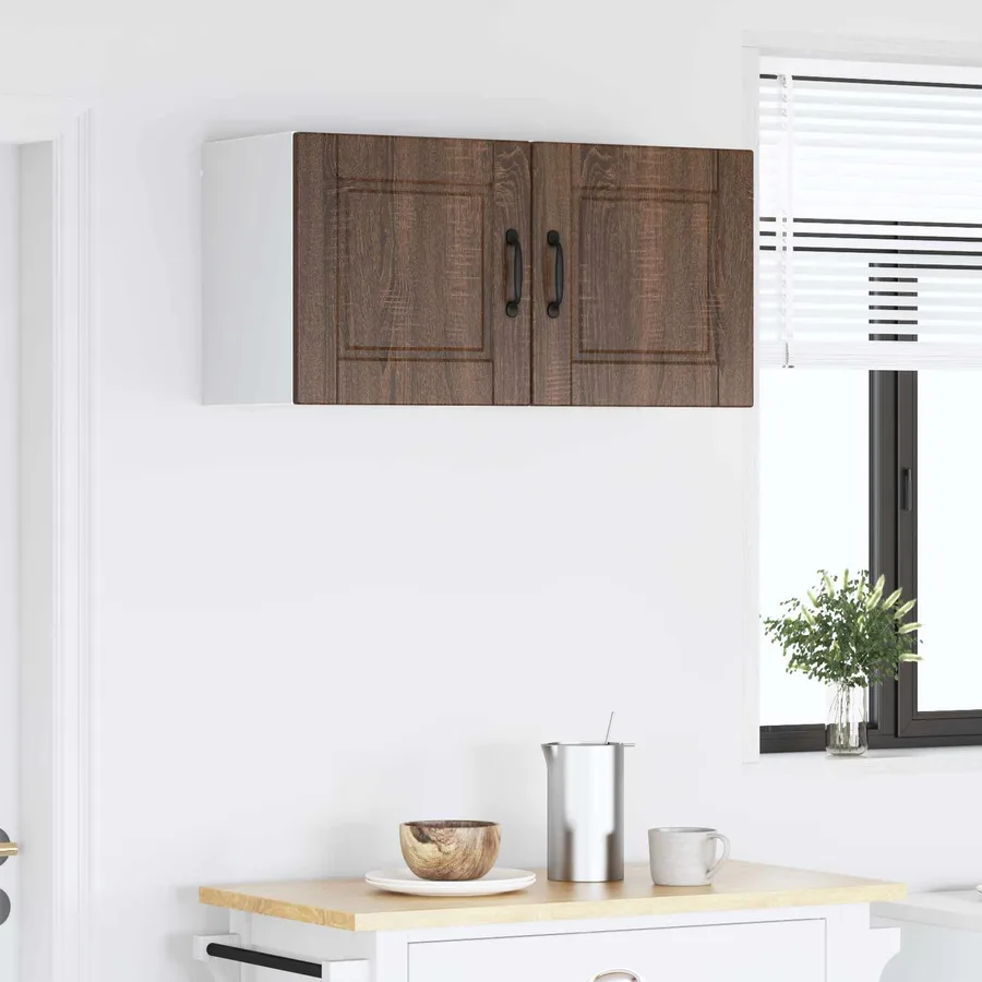 Meuble mural PORTO 2 pcs Chêne brun 40 x 31 x 40 cm - 4