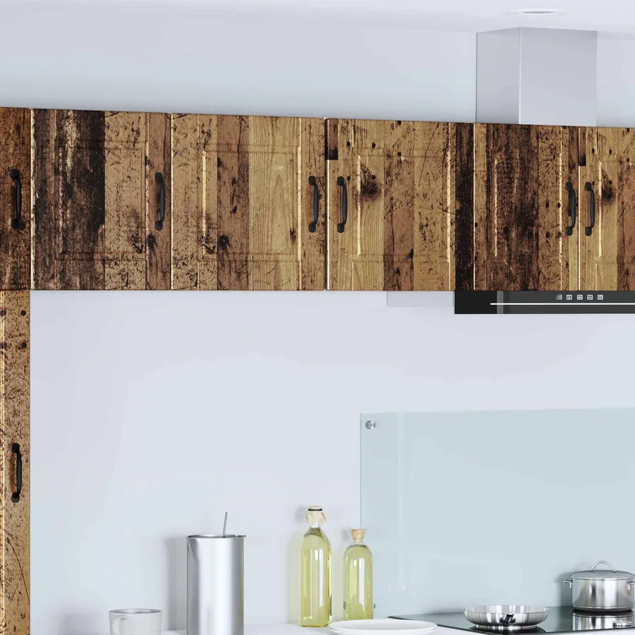 Meuble mural PORTO 2 pcs Bois ancien 40 x 31 x 40 cm