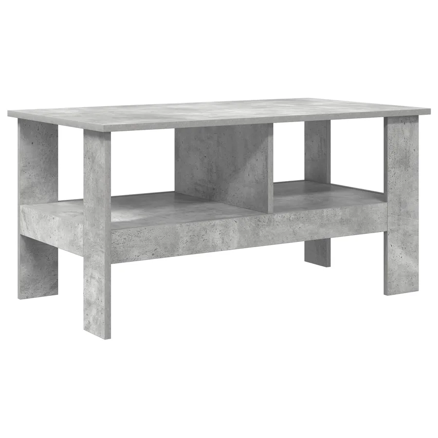 Table basse Gris béton 90 x 50 x 45 cm Bois d'ingénierie - 7