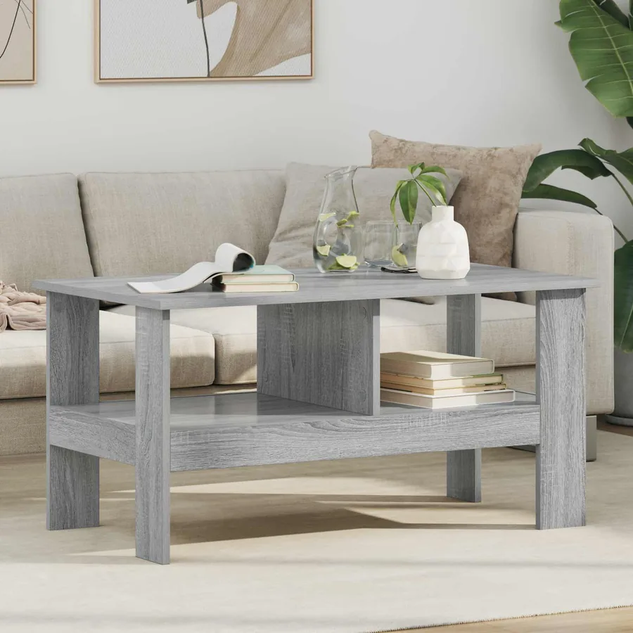 Table basse Gris Sonoma 90 x 50 x 45 cm Bois d'ingénierie