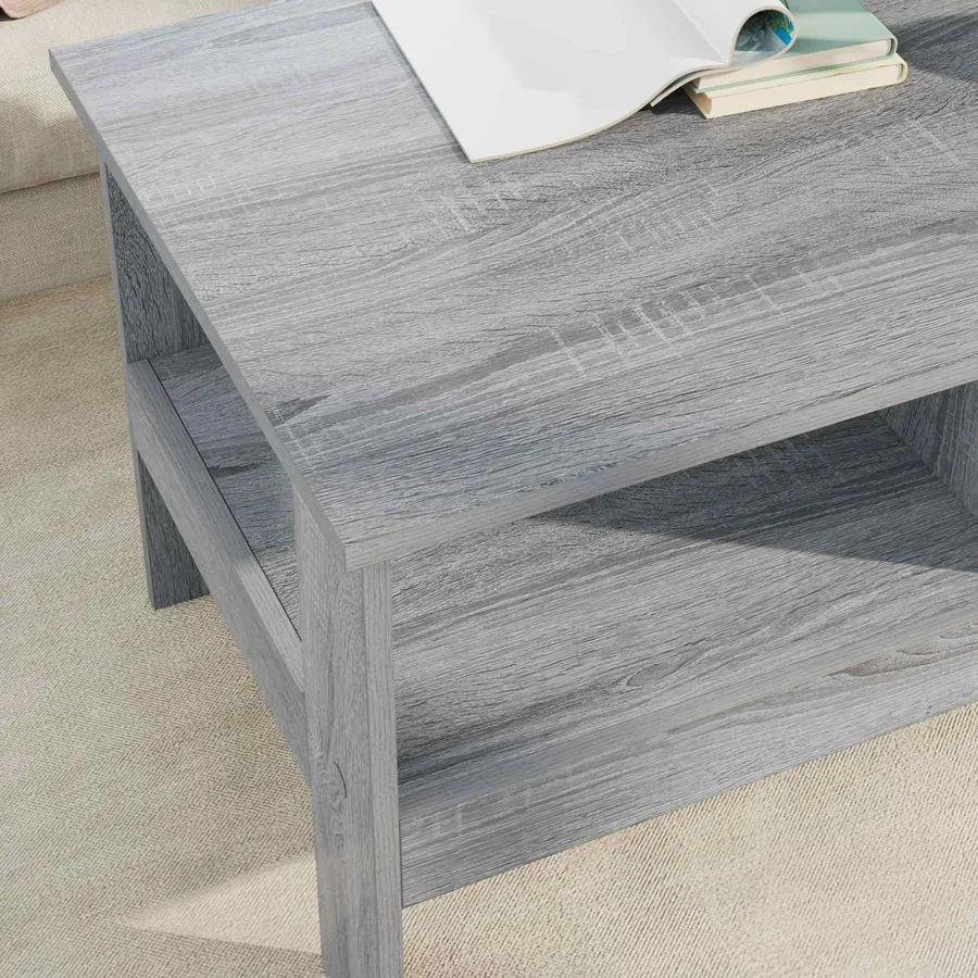 Table basse Gris Sonoma 90 x 50 x 45 cm Bois d'ingénierie - 4