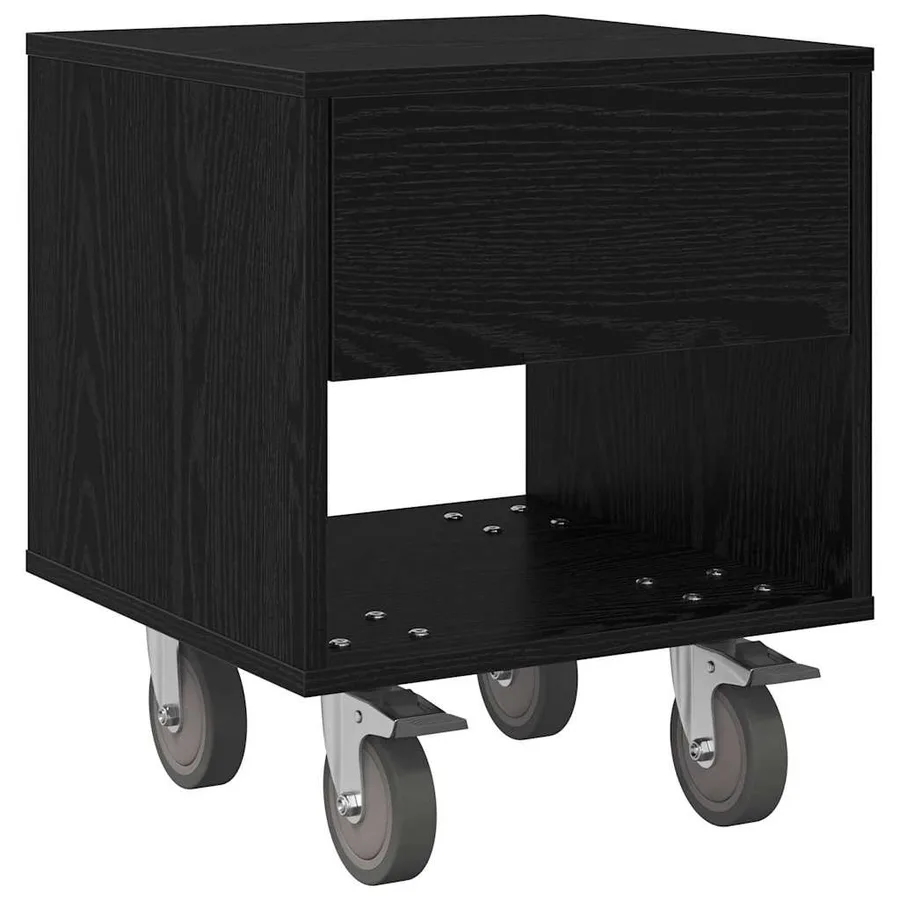 Table de chevet 2 pcs Chêne noir 40,5 x 40 x 48 cm - 5