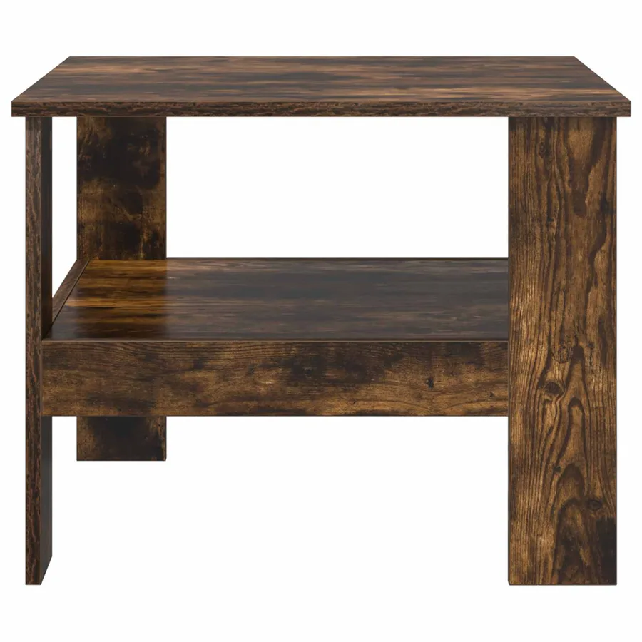 Table basse Chêne fumé 57 x 55 x 45 cm Bois d'ingénierie - 5