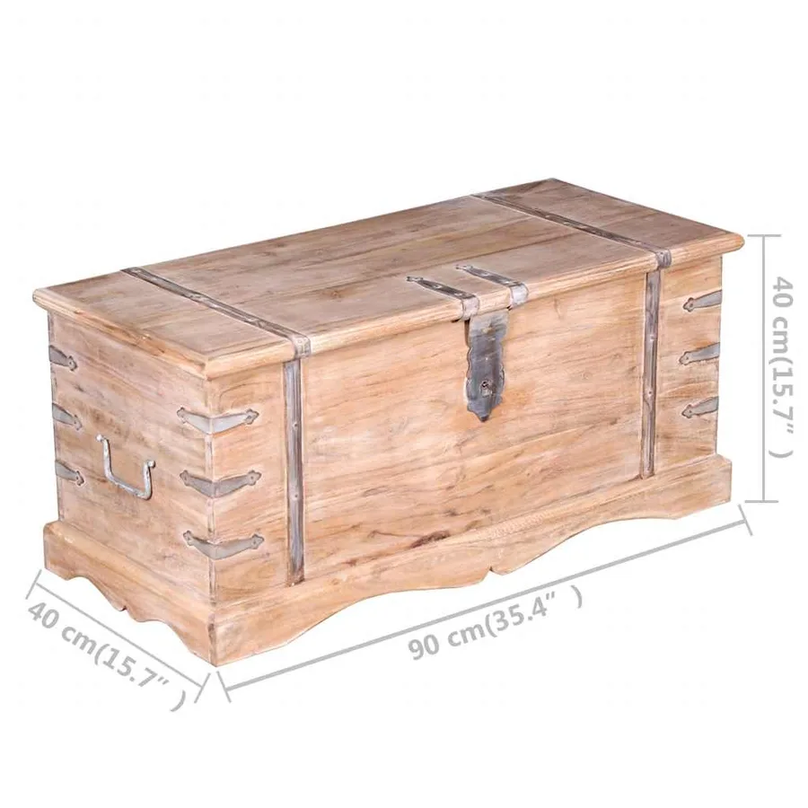 Coffre de rangement Bois d'Acacia - 5