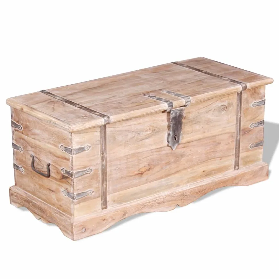 Coffre de rangement Bois d'Acacia - 7