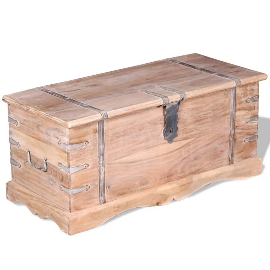 Coffre de rangement Bois d'Acacia - 9