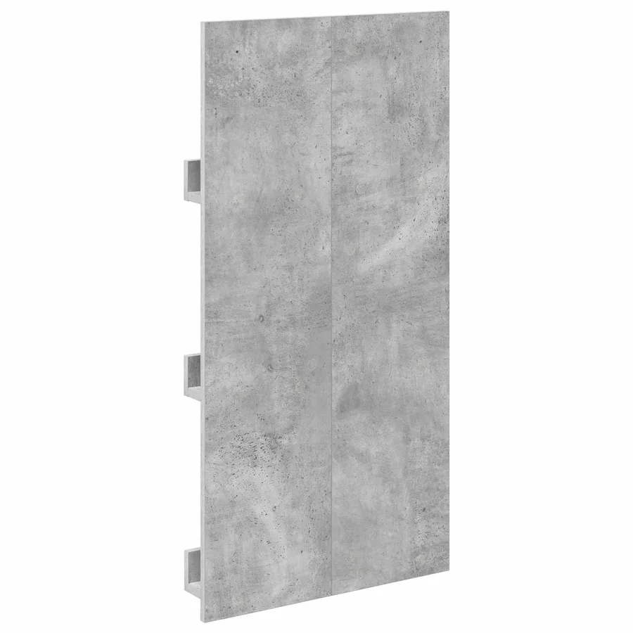 Étagère à magazines avec étagère Gris béton 51 x 11 x 102 cm - 7