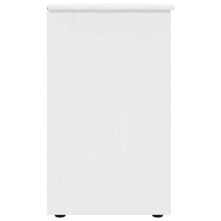Armoire Blanc 34 x 39 x 61,5 cm Bois de Pin Massif - 6