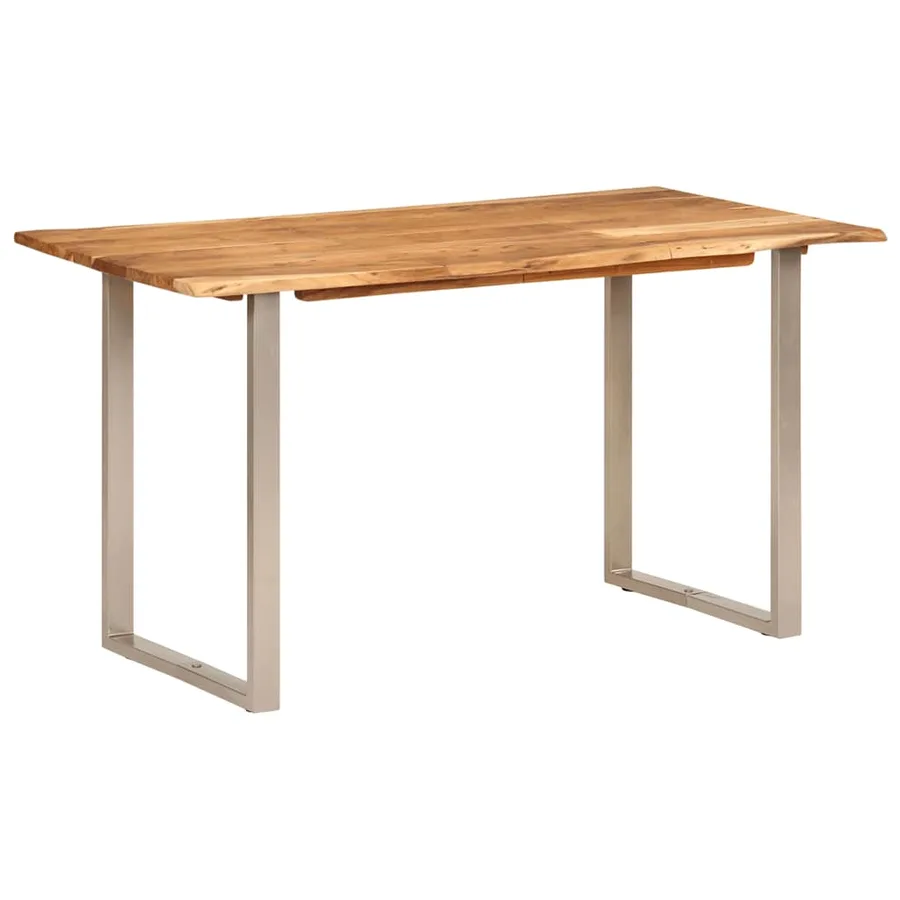 Table de salle à manger 140x70x76 cm Bois d'acacia solide - 13