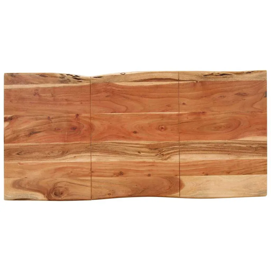 Table de salle à manger 140x70x76 cm Bois d'acacia solide - 6