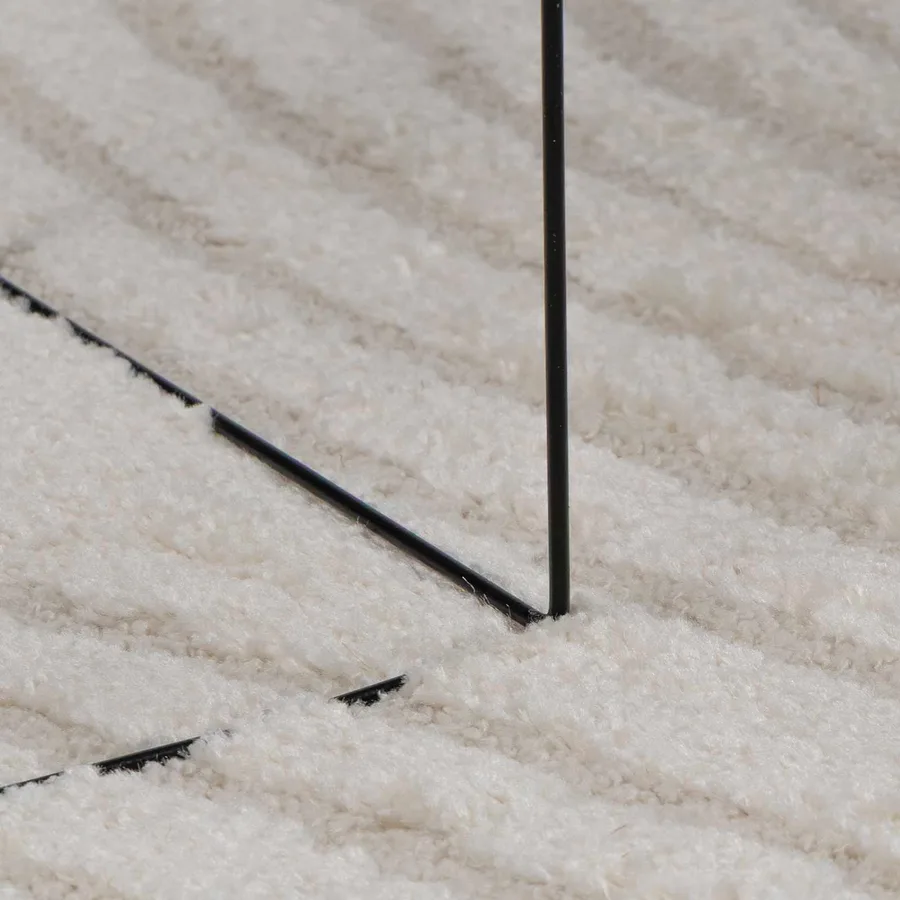 Tapis de surface GALATI Crème 200 x 140 cm Polyester - 6
