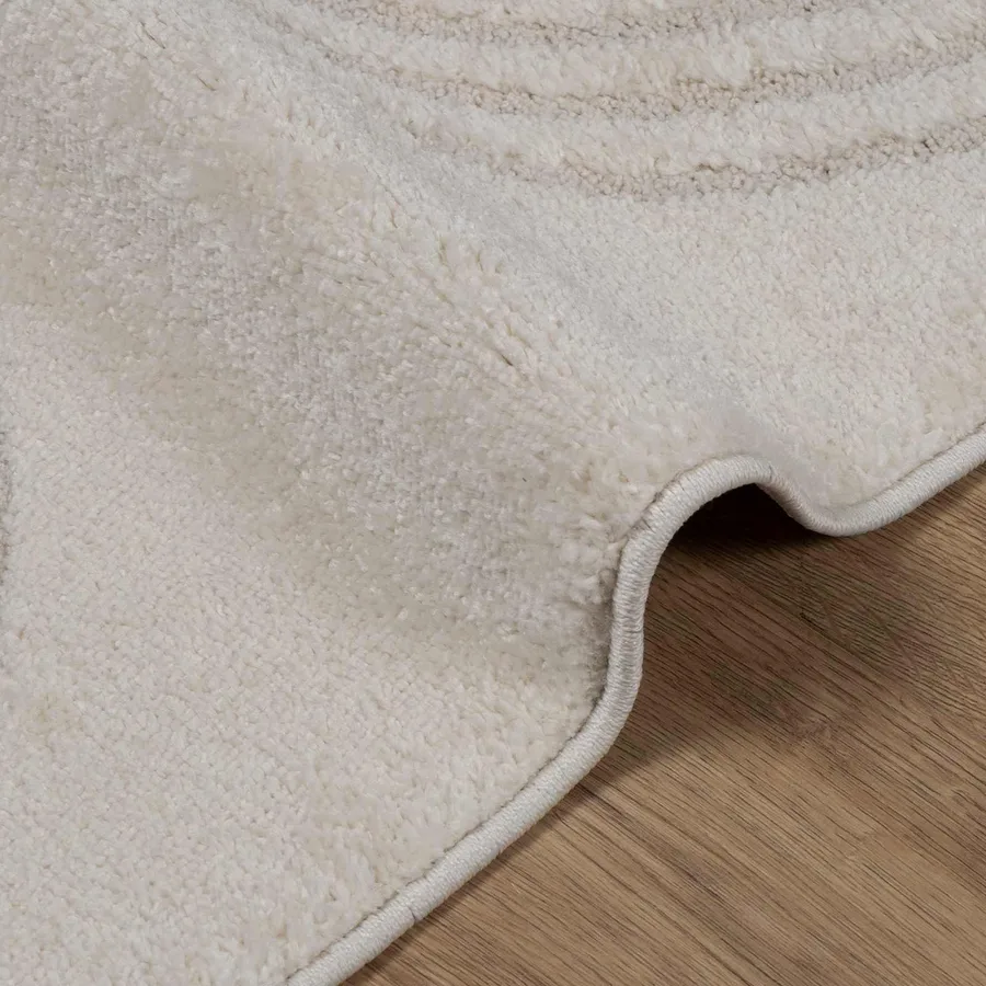 Tapis de surface GALATI Crème 280 x 200 cm Polyester - 5