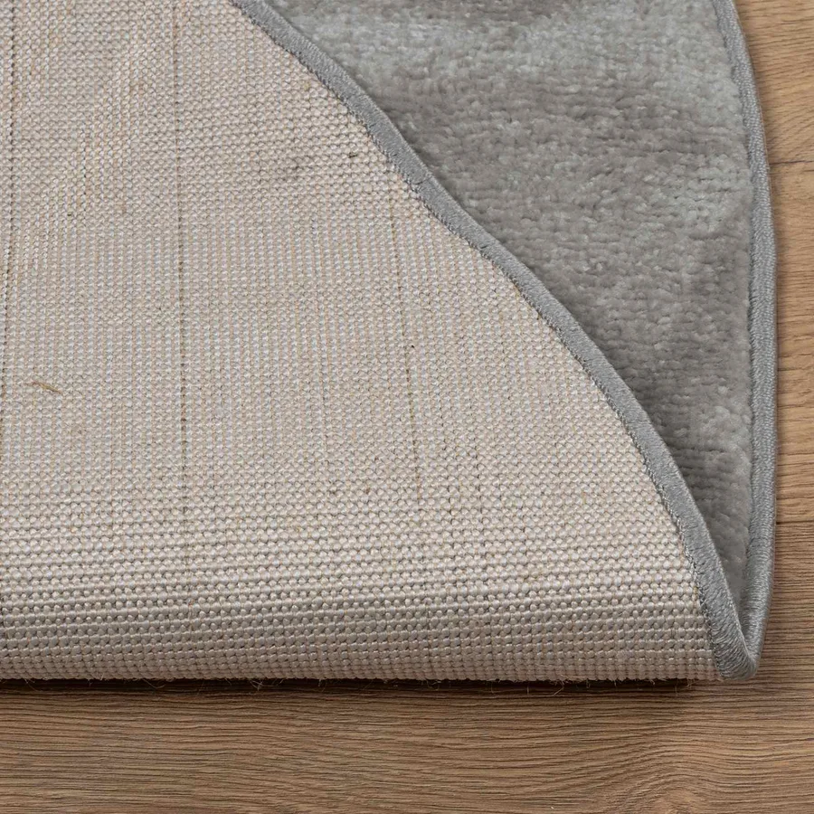 Tapis de surface Rond GALATI Gris Ø 120 CM Polyester - 4