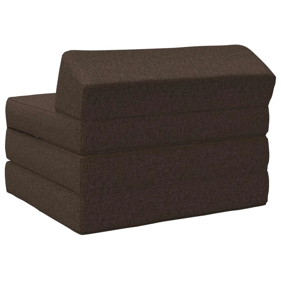 Canapé-lit pliable Taupe 200 x 70 x 10 cm Tissu - 4