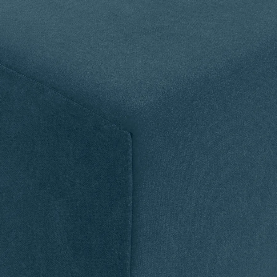Canapé-lit pliable Bleu 200 x 70 x 10 cm Velours - 6