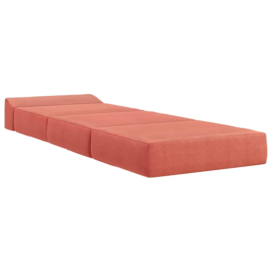 Canapé-lit pliable Rouge orange 200 x 70 x 15 cm - 3