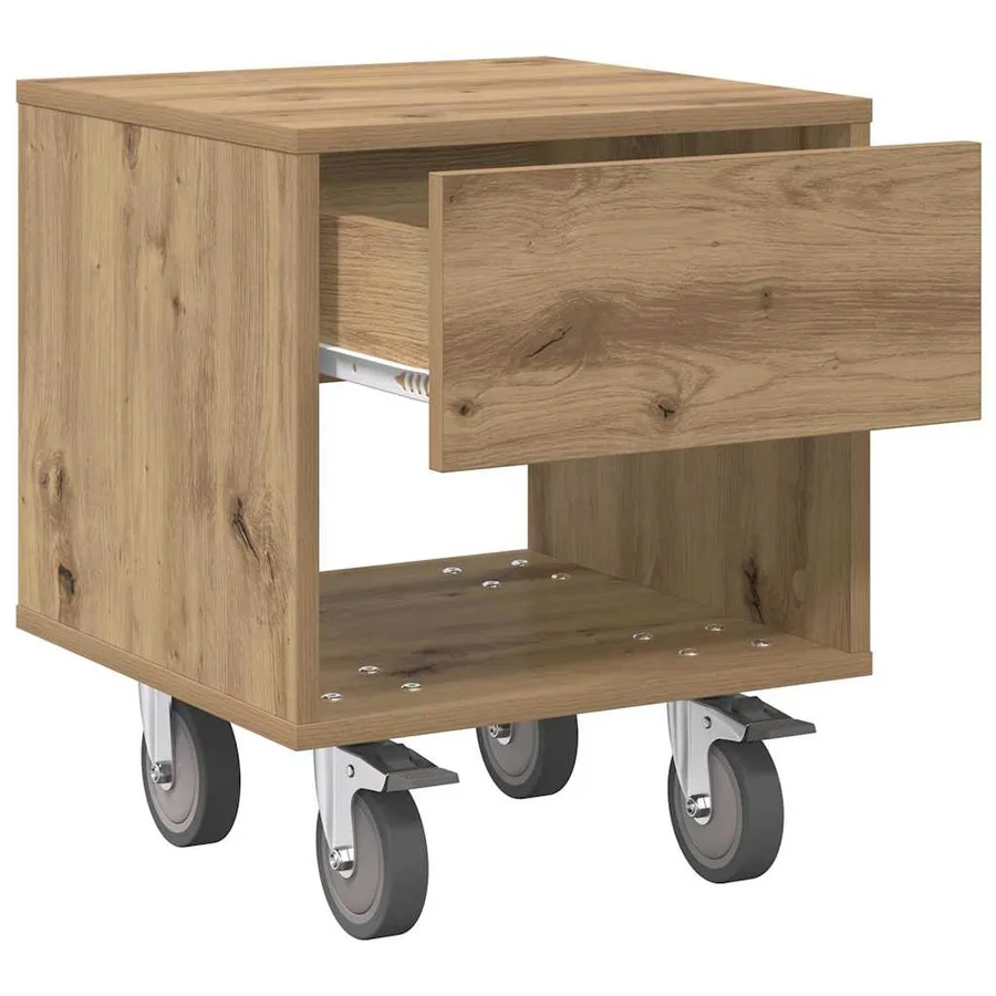 Table de chevet 2 pc Chêne artisanal 40,5 x 40 x 48 cm - 6