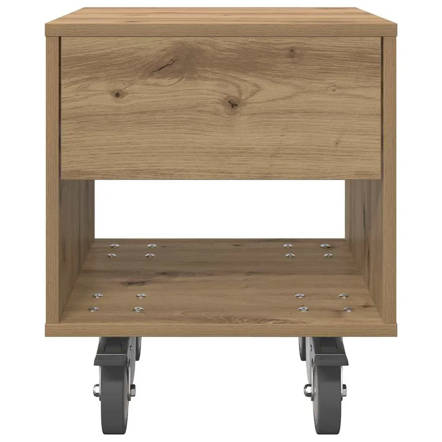 Table de chevet 2 pc Chêne artisanal 40,5 x 40 x 48 cm - 7