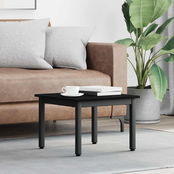 Table basse Chêne noir 50 x 50 x 36 cm Bois d'ingénierie