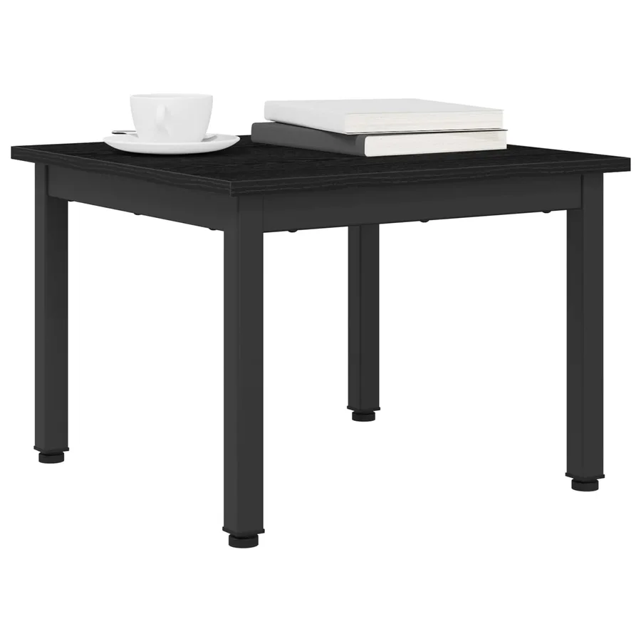 Table basse Chêne noir 50 x 50 x 36 cm Bois d'ingénierie - 3