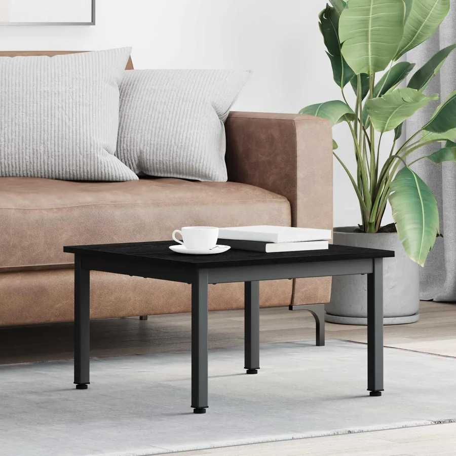 Table basse Chêne noir 60 x 60 x 36 cm Bois d'ingénierie