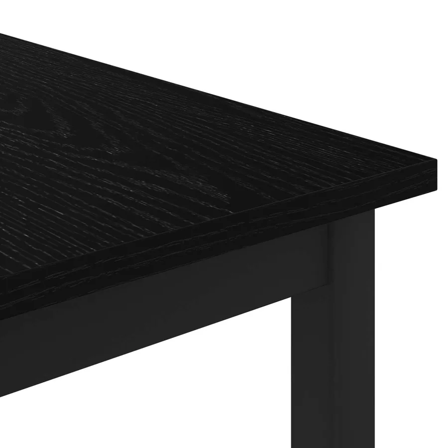 Table basse Chêne noir 60 x 60 x 36 cm Bois d'ingénierie - 7