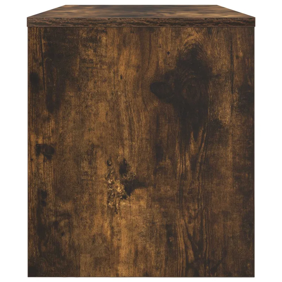 Meuble TV Chêne fumé 80 x 35 x 40 cm Bois d'ingénierie - 6
