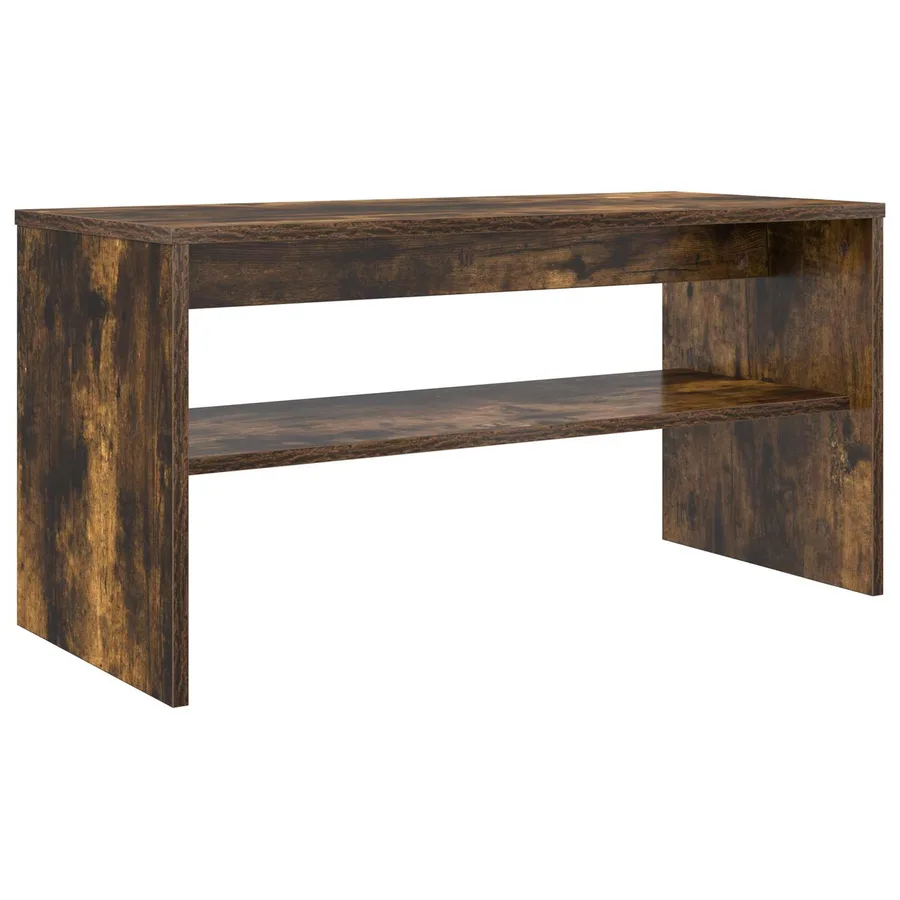 Meuble TV Chêne fumé 80 x 35 x 40 cm Bois d'ingénierie - 7
