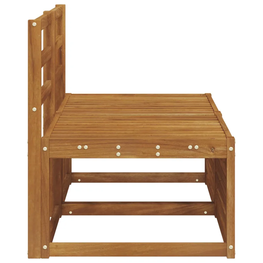 2 Pièce Sofa de milieu extérieur Bois d'Acacia Massif Naturel - 4