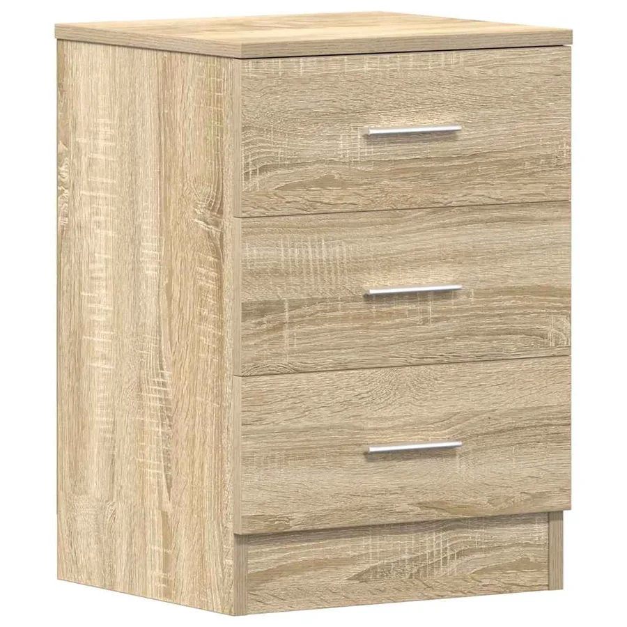 Tables de chevet 2pcs chêne sonoma 38x35x56cm bois d'ingénierie - 5