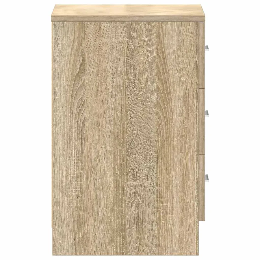 Tables de chevet 2pcs chêne sonoma 38x35x56cm bois d'ingénierie - 8