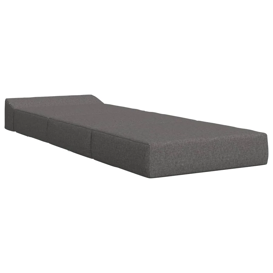 Canapé-lit pliable Gris clair 70 x 60 x 63 cm Tissu - 3