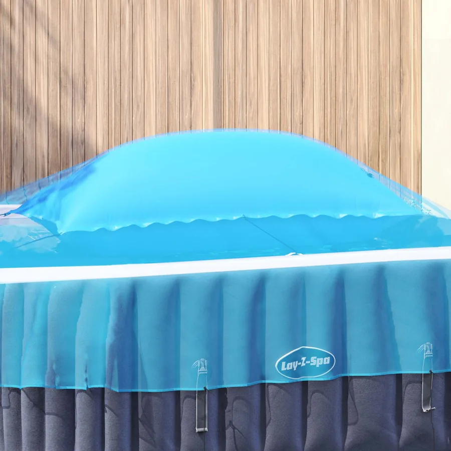 Coussin de piscine d'hiver Bleu 380 x 180 x 140 cm PVC