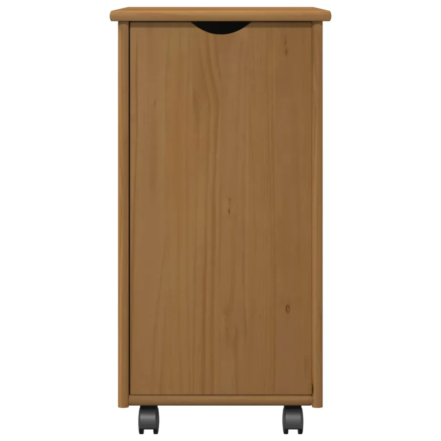 Cabinet roulant avec roue Marron miel 34 x 39 x 65,5 cm - 5