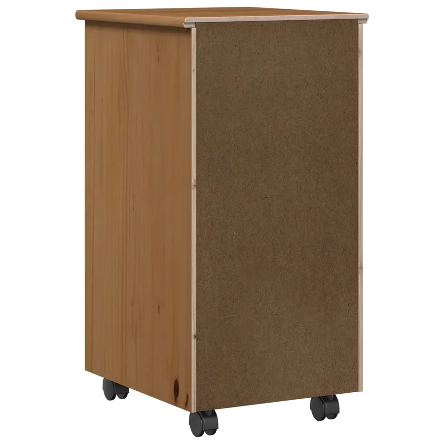 Cabinet roulant avec roue Marron miel 34 x 39 x 65,5 cm - 7