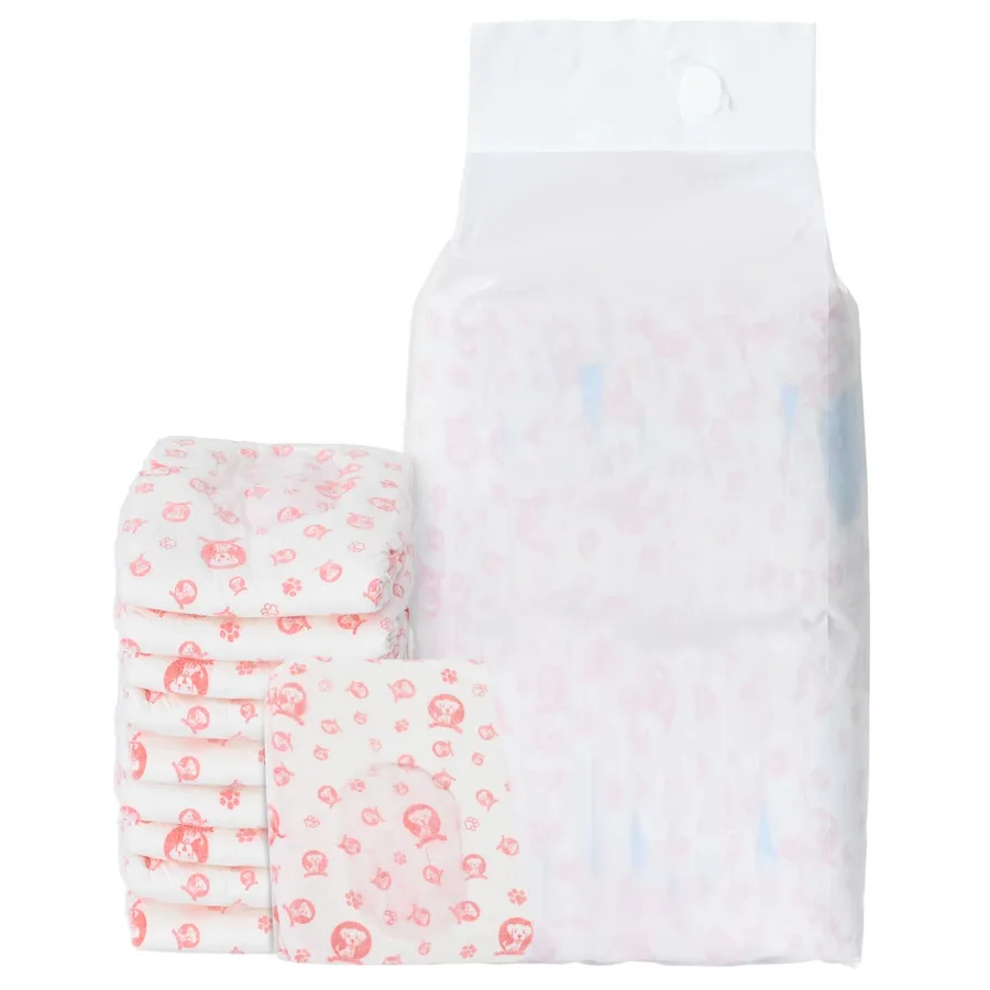 Couche jetable pour chienne 30 pcs Blanc L - 2