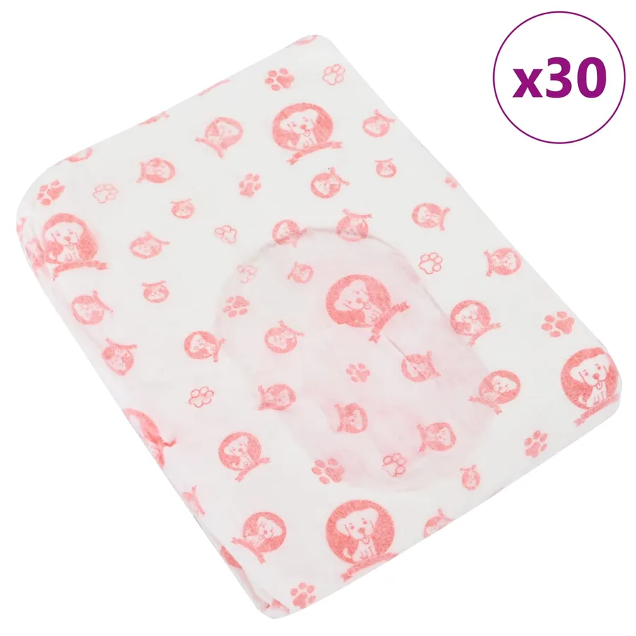 Couche jetable pour chienne 30 pcs Blanc L - 4