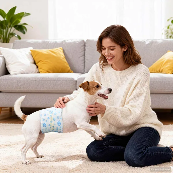 Protection Hygiénique Jetable pour Chien Mâle 30 pcs Blanc XS