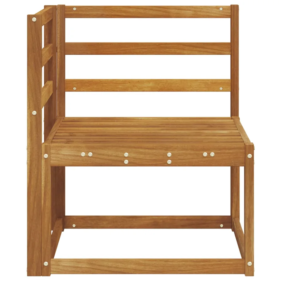 Canapé d'angle extérieur Bois d'Acacia Massif Naturel - 4