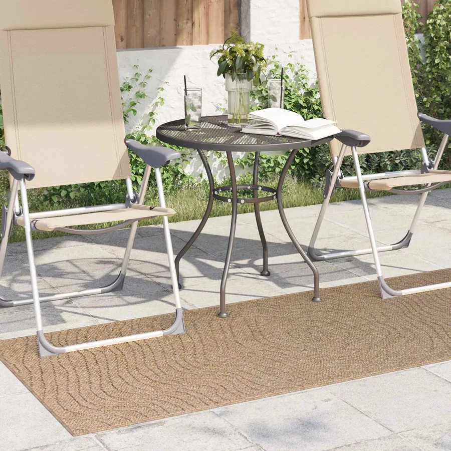 Tapis de surface Moiré AGIRA Naturel 150 x 80 cm Polyester - 3