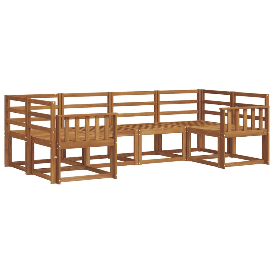 Ensemble de canapés d'extérieur 6 pcs Naturel - 2