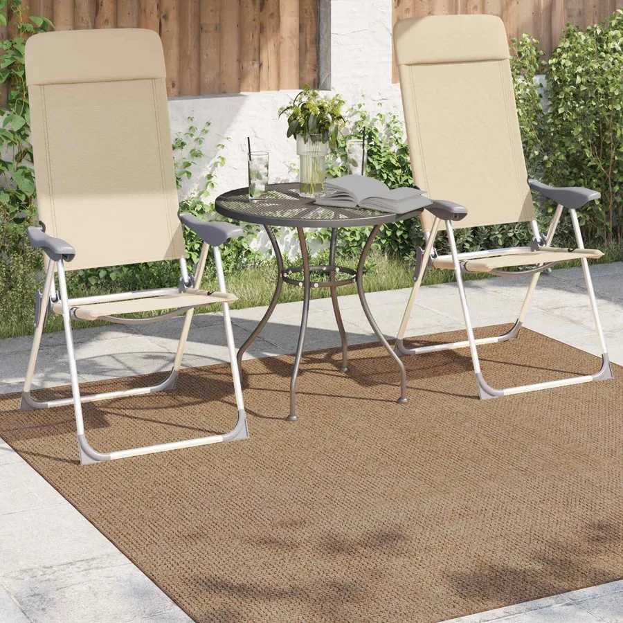 Tapis de surface Carré AGIRA Naturel 200 x 200 cm Polyester - 3